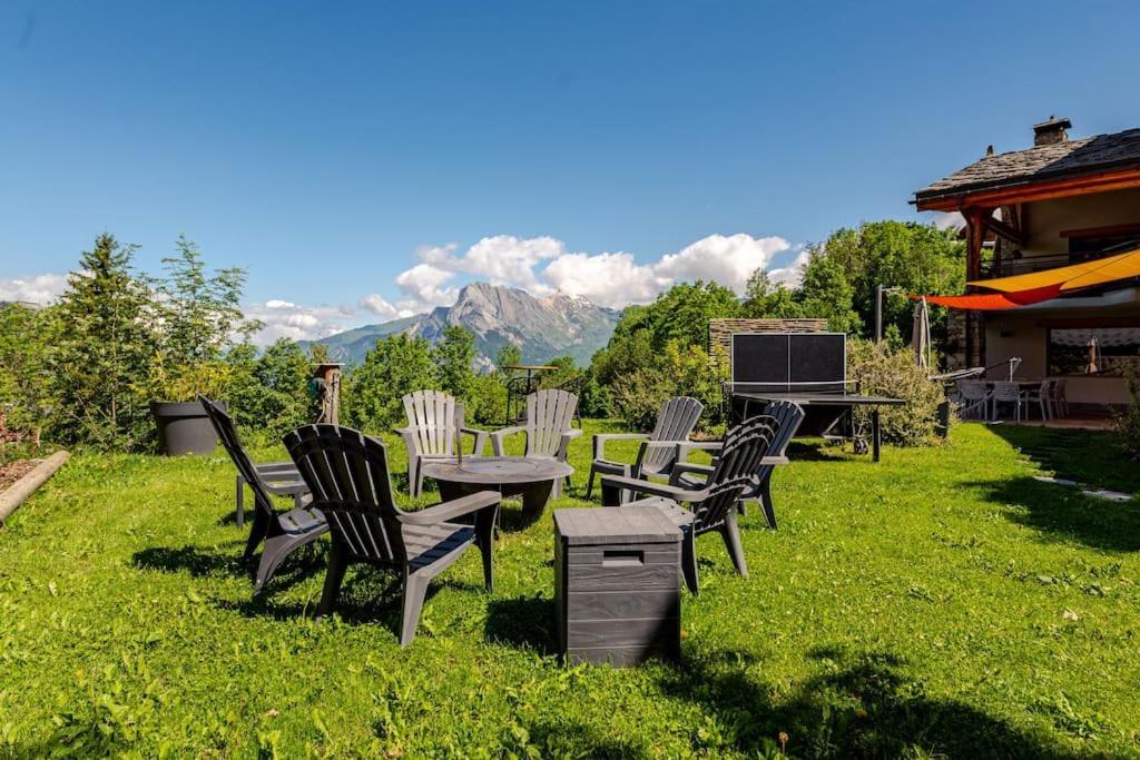 Appartement En Chalet Individuel Sauna Piscine Valmeinier Eksteriør billede